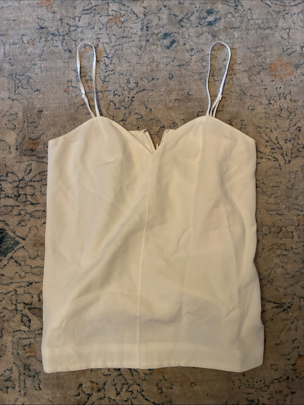 Classic Cream Spaghetti-Strap Cami Top